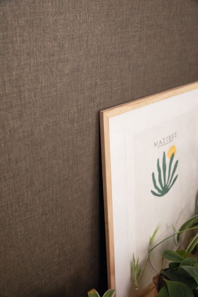 Caselio 100601010 L’epopee Hygge Uni Gris - szara tapeta imitująca tkaninę