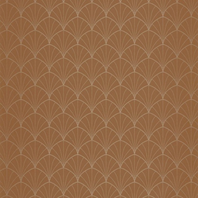 Caselio 103822223 Golden Age Edgar Caramel Or - tapeta geometryczna w stylu art-deco