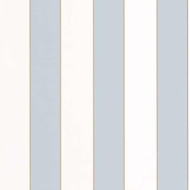 Caselio 101070621 Golden Age Moonlight Golden Lines Bleu Ciel Blanc - tapeta w paski