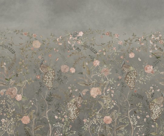 Boras Tapeter 9469W Studio Chinoiserie - mural z motywem ogrodu