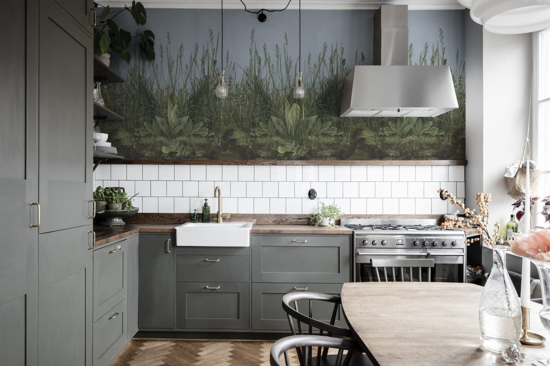 Boras Tapeter 9473W Studio Morning Mist - mural poranna mgła