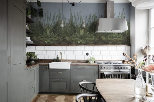 Boras Tapeter 9473W Studio Morning Mist - mural poranna mgła