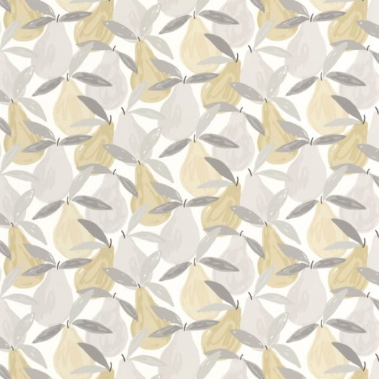Casadeco 88359155 Once Upon A Time Sweet Pear Naturel - tapeta w gruszki