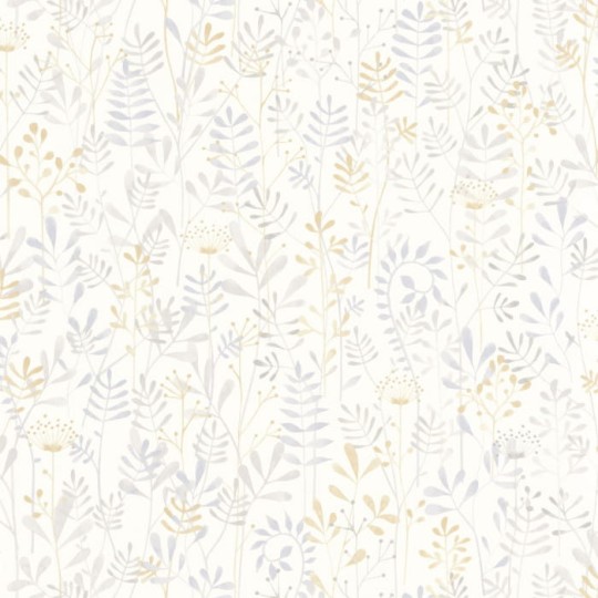 Casadeco 88329659 Once Upon A Time Wild Garden Naturel - tapeta z motywem ogrodu i kwiatów