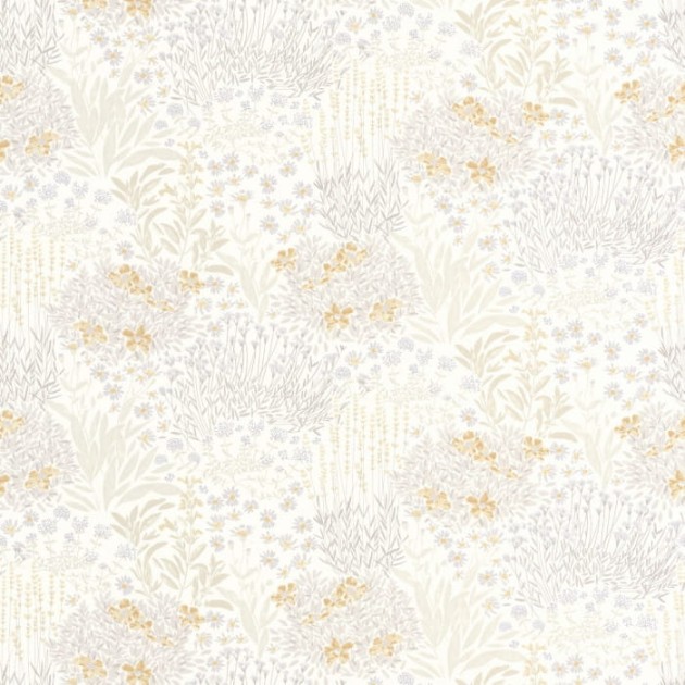Casadeco 88309102 Once Upon A Time Flowered Grove Naturel - tapeta z motywem ogrodu i kwiatów