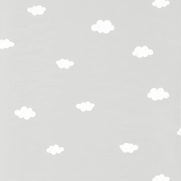 Casadeco 29759332 Once Upon A Time My Little World Nuage Gris - szara tapeta w chmurki