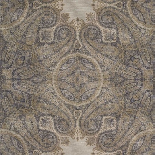 Zoffany 312645 Cotsworld Manor ELSWICK PAISLEY BLUE UMBER - tapeta z motywem paisley