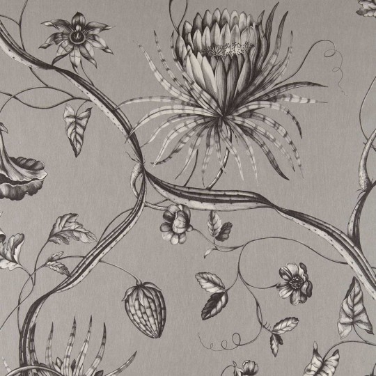 Zoffany 312621 Cotsworld Manor PHAEDRA Silver - tapeta z motywem pnących kwiatów