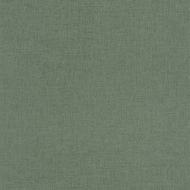 Caselio 68527852 Green & Co Linen Uni Vert Bouteille - tapeta imitująca len