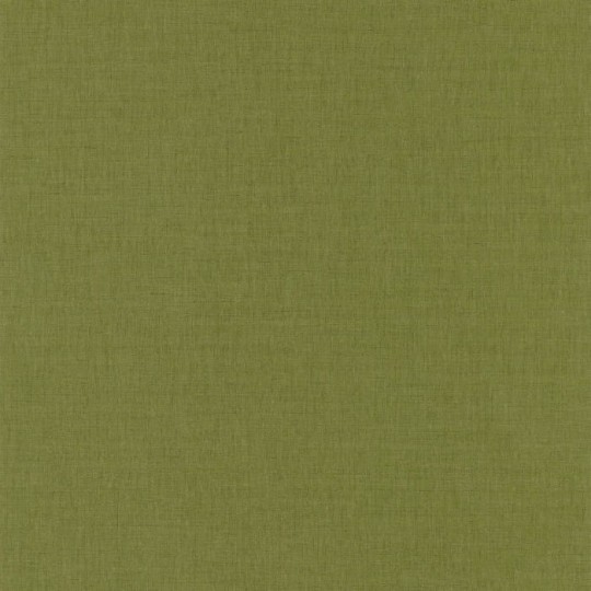 Caselio 68527350 Green & Co Linen Uni Vert Sapin Fonce - tapeta imitująca len