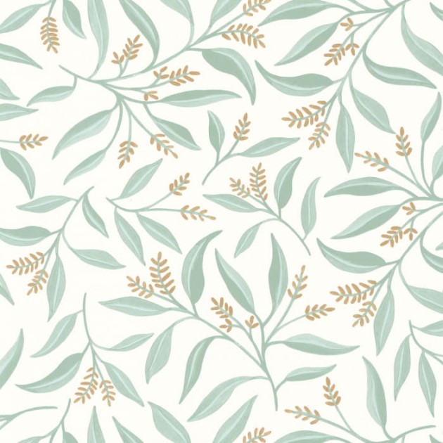 Caselio 103880748 Green & Co Grasse Vert De Gris - tapeta w liście eukaliptusa