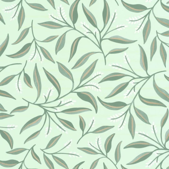 Caselio 103887165 Green & Co Grasse Vert D’eau - tapeta w liście eukaliptusa