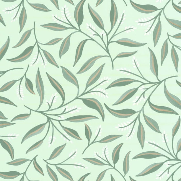 Caselio 103887165 Green & Co Grasse Vert D’eau - tapeta w liście eukaliptusa