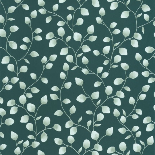 Caselio 103867218 Green & Co Melbourne Vert Sapin - tapeta w liście eukaliptusa