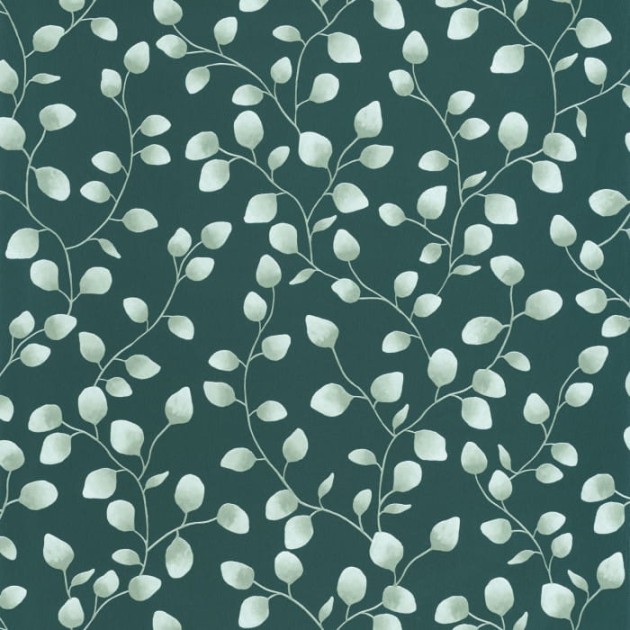 Caselio 103867218 Green & Co Melbourne Vert Sapin - tapeta w liście eukaliptusa