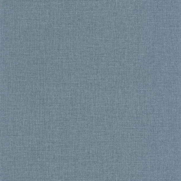 Caselio 104016669 Uni Jute Uni Mat Bleu Tempete - tapeta imitująca naturalną tkaninę