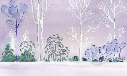 Wall&Deco WET_GG2202 Garden Glow Wet System - mural z motywem ogrodu