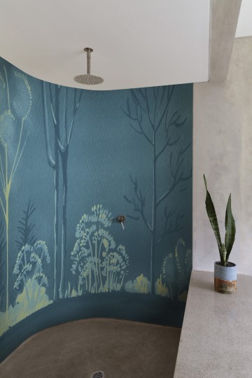 Wall&Deco WET_GG2202 Garden Glow Wet System - mural z motywem ogrodu