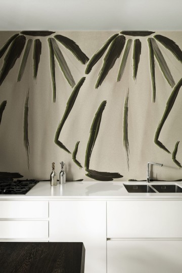 Wall&Deco WET_WH2201 Wheeling Wet System - mural z zarysem spódnic vintage