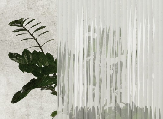 Wall&Deco WET_RF2201 Real Fake Wet System - mural w liście