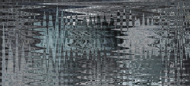 Wall&Deco WET_LW2202 LiquidWood Wet System - mural z motywem segmentów drzewa