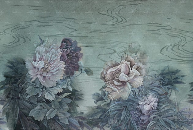 Wall&Deco WET_FL2201 Floralia Wet System - mural w kwiaty