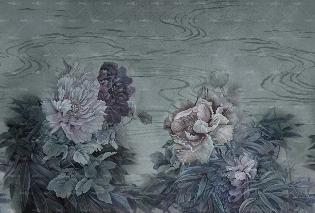 Wall&Deco WET_FL2202 Floralia Wet System - mural w kwiaty