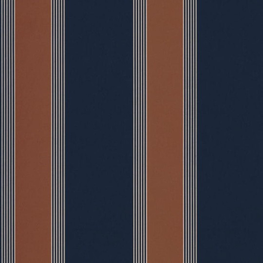 Casamance 75712446 Square Jasmin Auteuil Marine - tapeta w paski