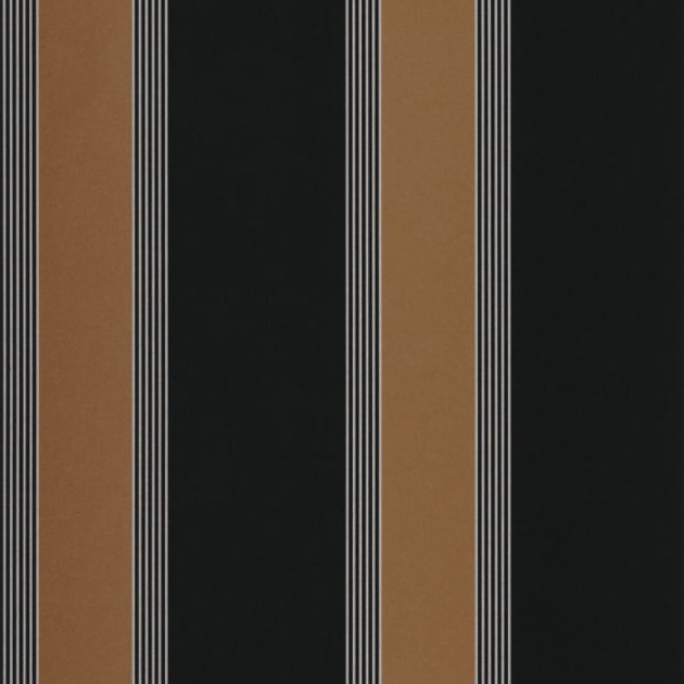 Casamance 75712548 Square Jasmin Auteuil Noir - tapeta w paski