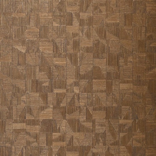 Casamance 74400344 Textures Metalliques Tiznit Dore Fonce - tapeta mozaika metaliczna
