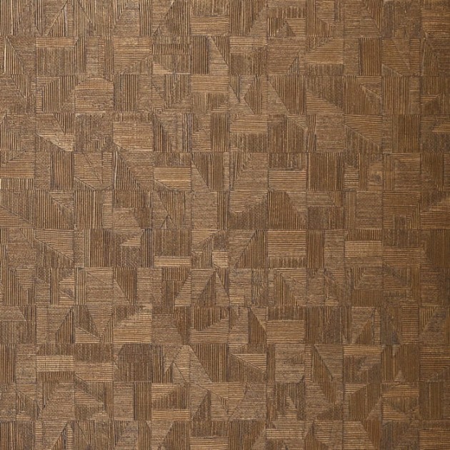 Casamance 74400344 Textures Metalliques Tiznit Dore Fonce - tapeta mozaika metaliczna
