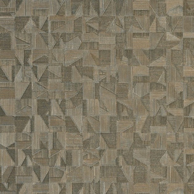 Casamance 74401058 Textures Metalliques Tiznit Kaki - tapeta mozaika metaliczna