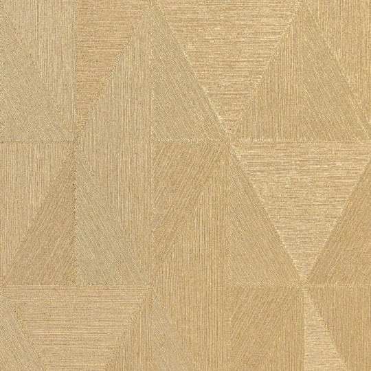 Casamance 75802752 Textures Metalliques Iquira Or - złota tapeta w romby