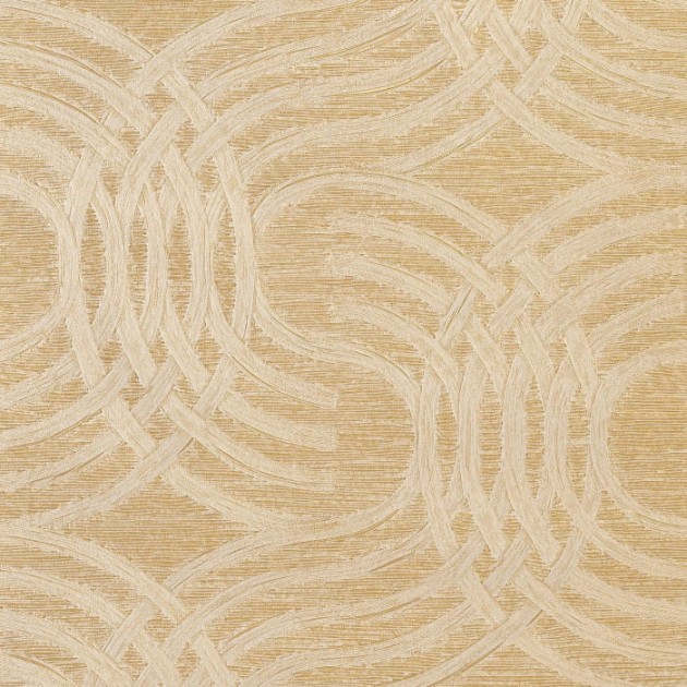 Casamance 75792140 Textures Metalliques Auraria Blanc - metaliczna tapeta w zaokrąglone linie