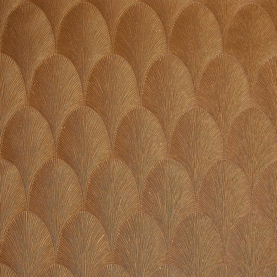 Casamance 75781732 Textures Metalliques Tourmaline Ambre - tapeta łuki w stylu art-deco