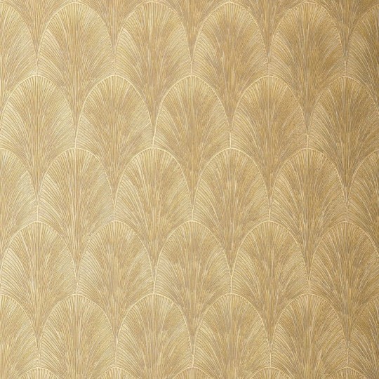 Casamance 75781324 Textures Metalliques Tourmaline Blanc - tapeta łuki w stylu art-deco