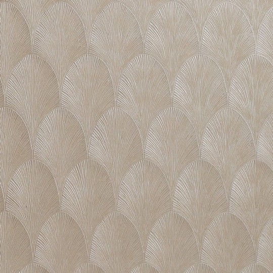 Casamance 75781426 Textures Metalliques Tourmaline Argent - tapeta łuki w stylu art deco