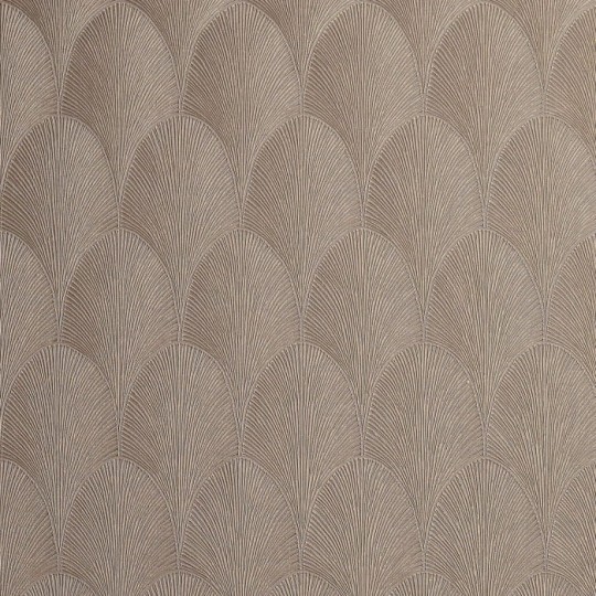 Casamance 75781528 Textures Metalliques Tourmaline Taupe - tapeta łuki w stylu art-deco