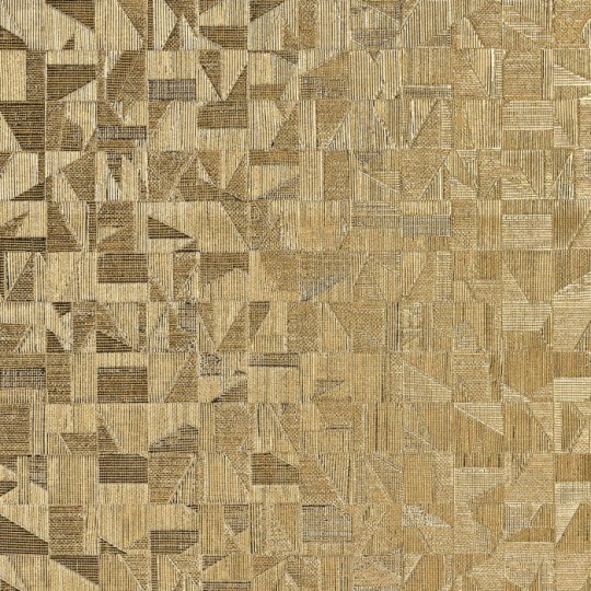 Casamance 75740202 Textures Metalliques Veladero Or - złota tapeta metaliczna mozaika