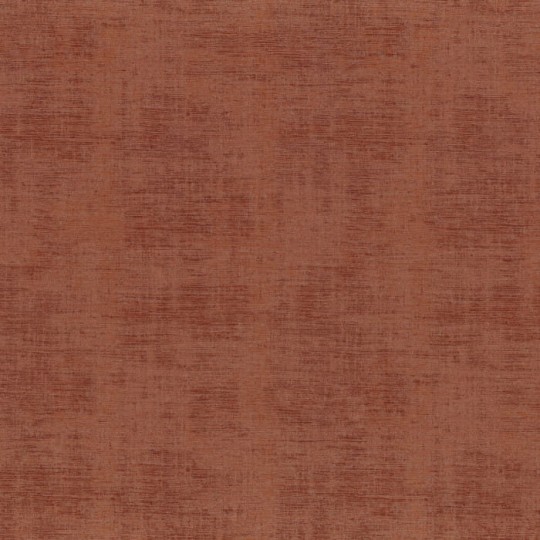 Casamance 74396800 Le Velours 2 Johara Brique - czerwona tapeta imitująca tkaninę