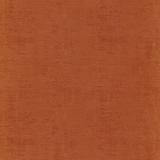 Casamance 74393840 Le Velours 2 Johara Orange Brulee - pomarańczowa tapeta imitująca tkaninę
