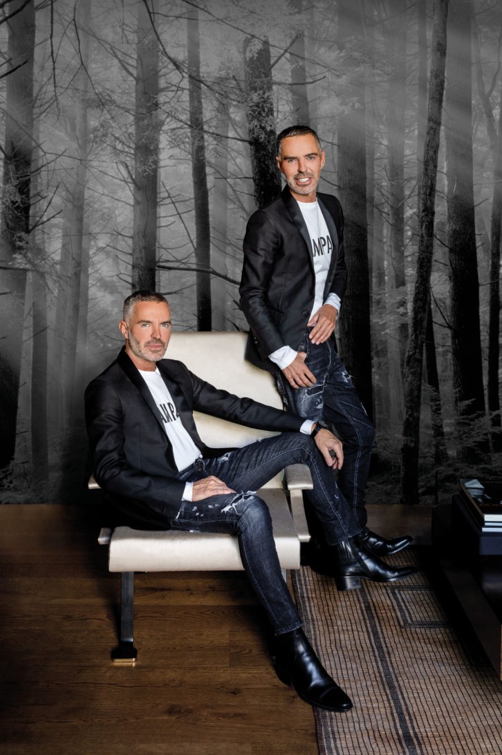 London Art DSQ2W01-03 Dsquared2 Canadian Forest - mural z motywem lasu