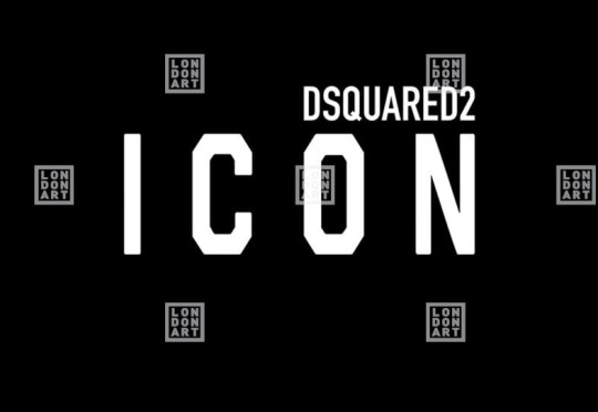 London Art DSQ2W10-03 Dsquared2 Icon - mural z motywem ikony marki