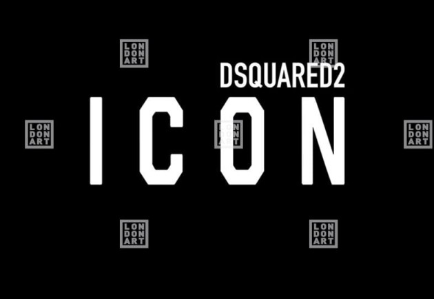 London Art DSQ2W10-03 Dsquared2 Icon - mural z motywem ikony marki