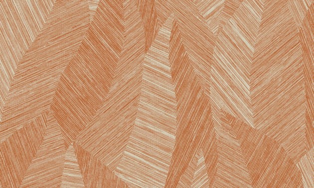 Arte 24021 Essentials Tangram Bounty Terracotta - tapeta w tkane liście