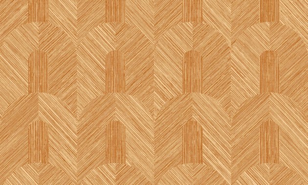 Arte 24060 Essentials Tangram Dome Amber - tapeta w tkane wzory geometryczne