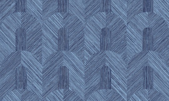 Arte 24061 Essentials Tangram Dome Cerulean - tapeta w tkane wzory geometryczne