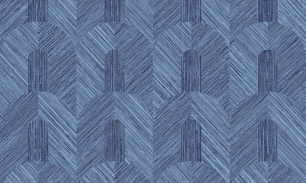 Arte 24061 Essentials Tangram Dome Cerulean - tapeta w tkane wzory geometryczne