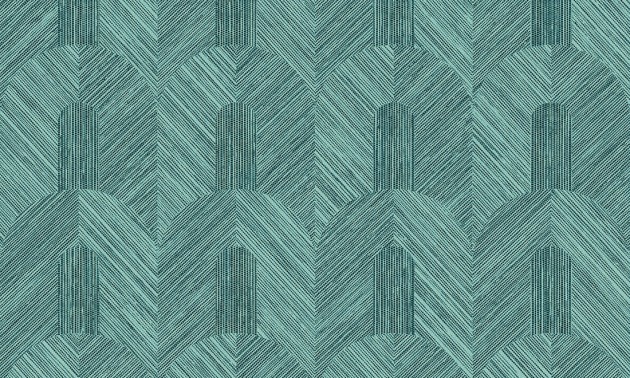 Arte 24062 Essentials Tangram Dome Lagoon - tapeta w tkane wzory geometryczne