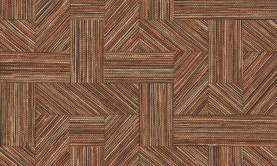 Arte 24042 Essentials Tangram Intarsio Burnt Sienna - tapeta o wzorze plecionki